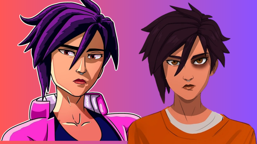 Stealth gameplay in Invisigal showing character avoiding enemies