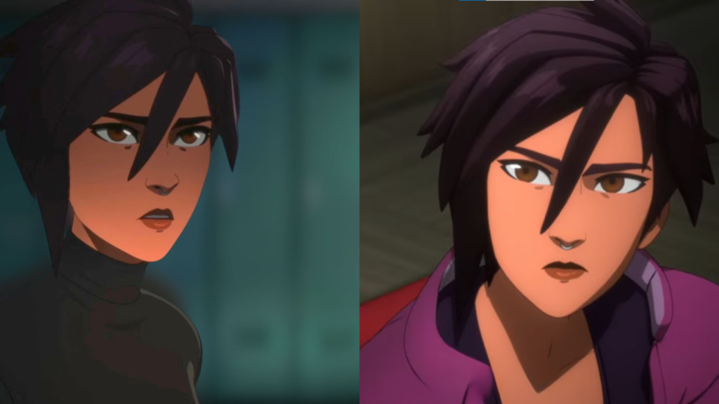 Invisiagirl using invisibility power in gameplay