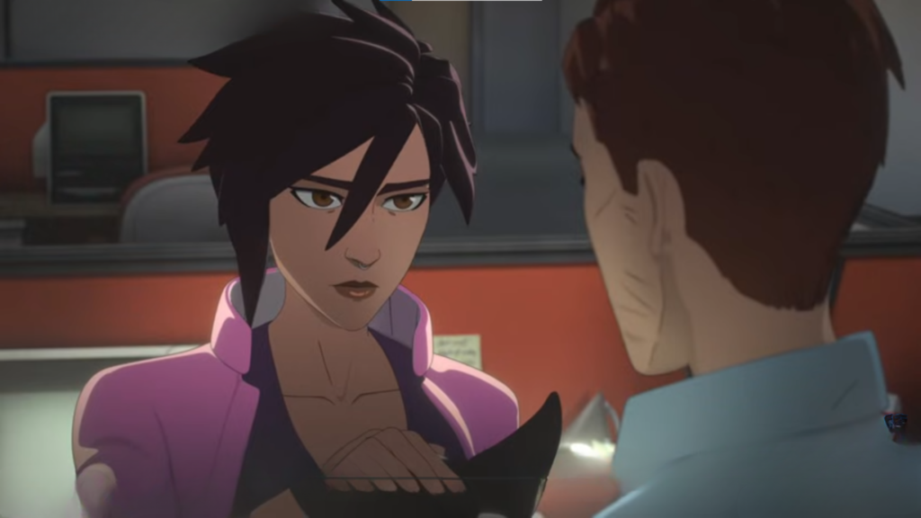 Behind the scenes of the actor recording lines  answering who voices Invisigal.