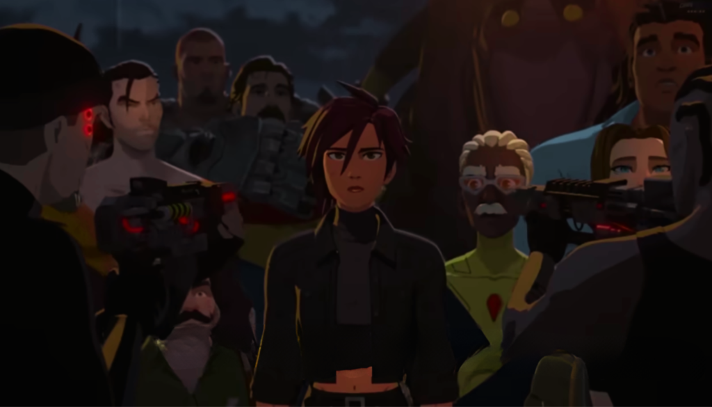 Final scene of Invisigal in Dispatch with focus on does Invisigal die in Dispatch