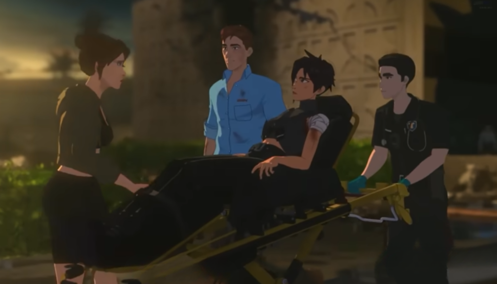 Close-up of Invisigal in Dispatch emphasizing does Invisigal die in Dispatch