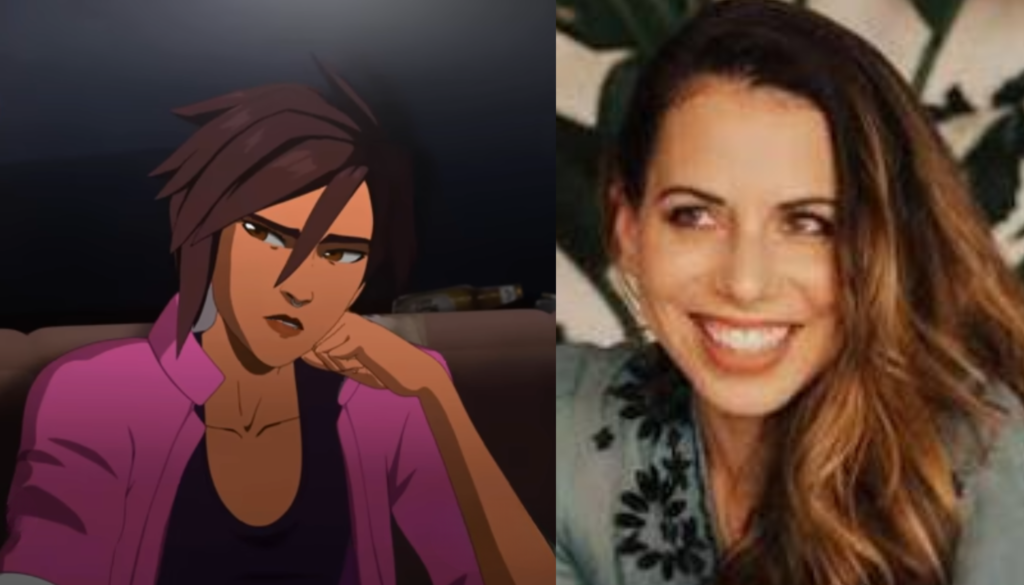 Behind-the-scenes of Laura Bailey voicing Invisigal in Dispatch.