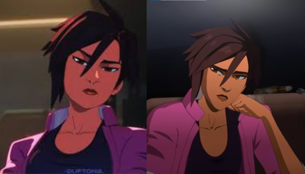 Team dialogue scene in Dispatch featuring the should I cut Invisigal choice