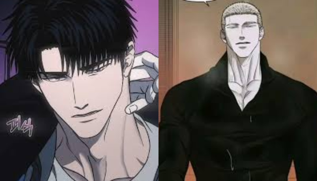 Key scene from Shutline manhwa featuring romance and drama.