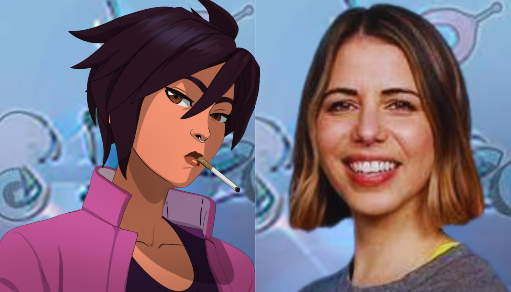 Laura Bailey, the voice actor for Invisigal in Dispatch