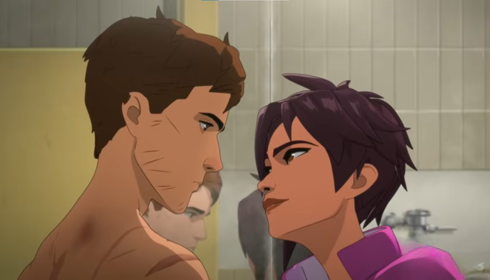 Player choosing dialogue options to romance Invisigal in Dispatch”