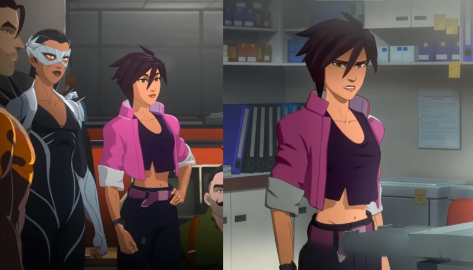 Is Invisigal a traitor? Scene from Dispatch game missions