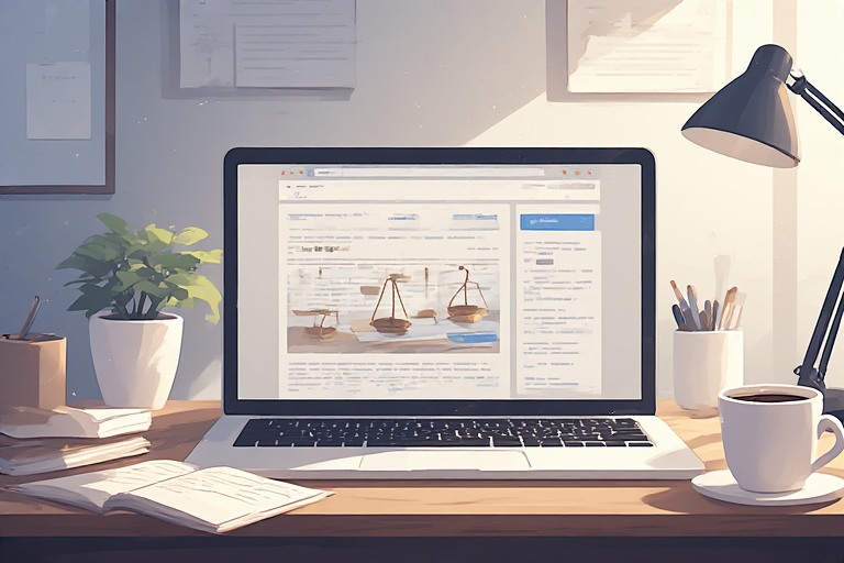 comparison between legal blog website and professional law firm office environment
