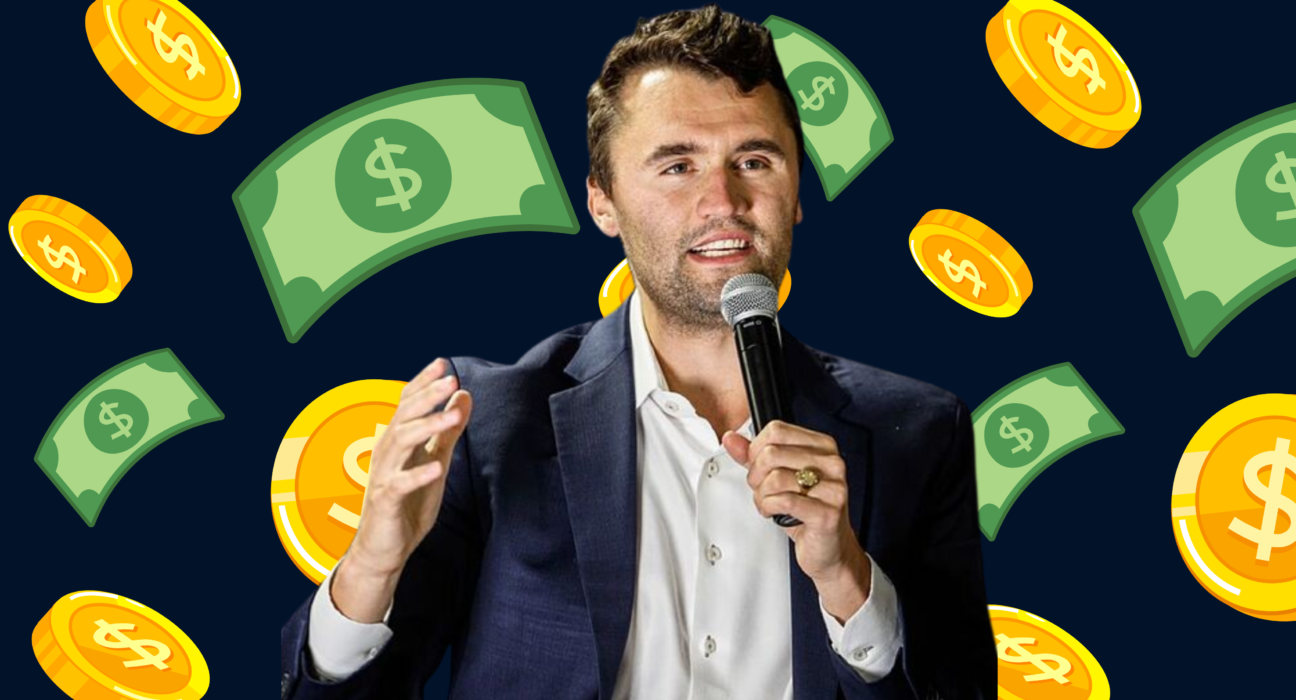 Charlie Kirk speaking at an event net worth, income sources, and career earnings overview in 2026