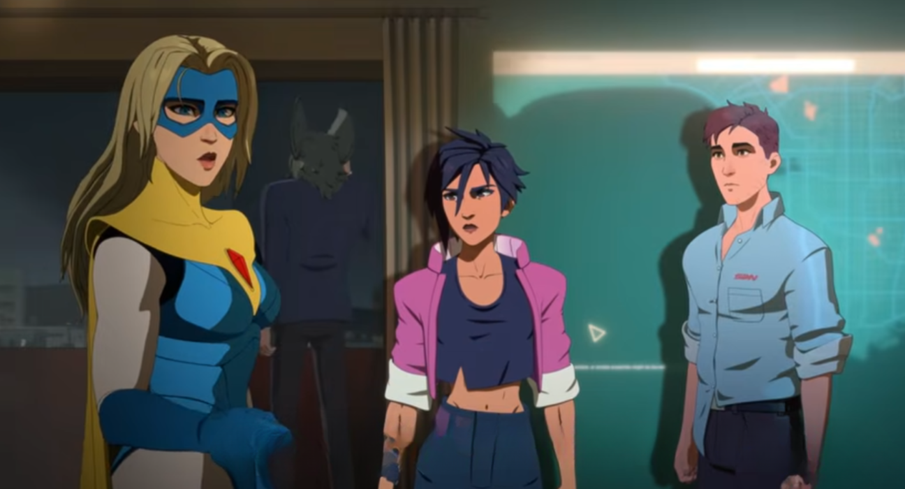 Invisigal Courtney Dispatch character age 27 superheroine with invisibility ability and combat skills