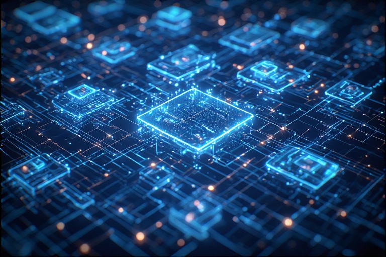Jeusol3 digital framework showing intelligent automation, modular system architecture and scalable cloud computing ecosystem design