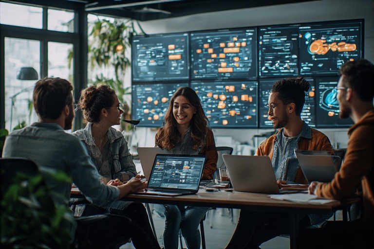 Digital Keibann productivity system interface displaying organized workflow and real-time task tracking