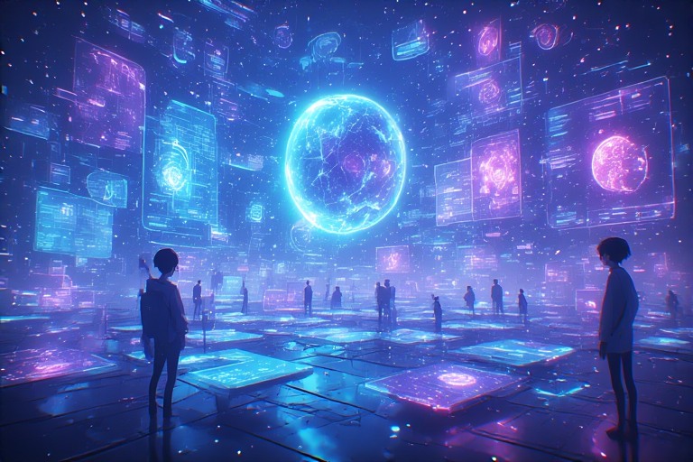 Futuristic Spaietacle interface with holographic UI and immersive digital experience design