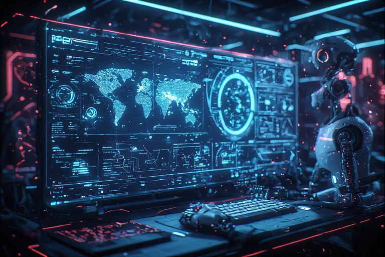 Modern Keibann workflow dashboard with tasks moving through stages like to do, in progress, and completed