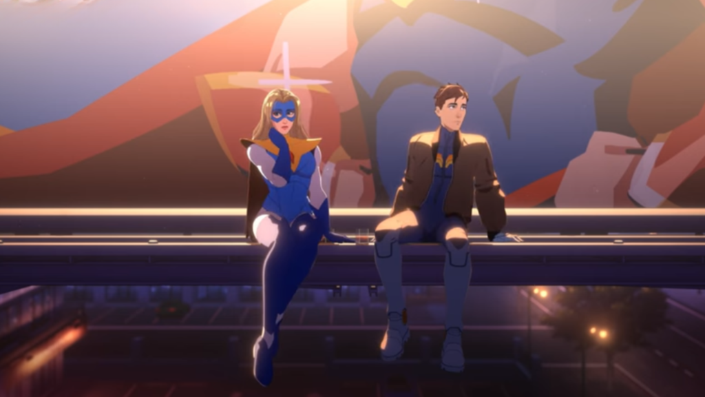 Blonde Blazer superhero outfit design showcasing modern fashion and strong female character