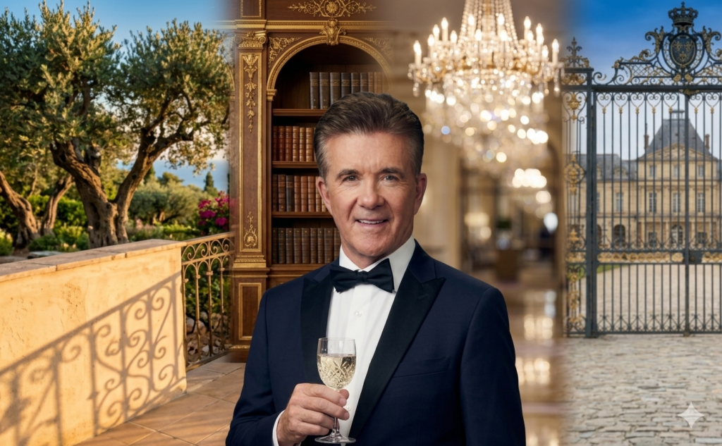 AI generated portrait of fictional internet celebrity Burt Thicke styled as a retro 1980s television star