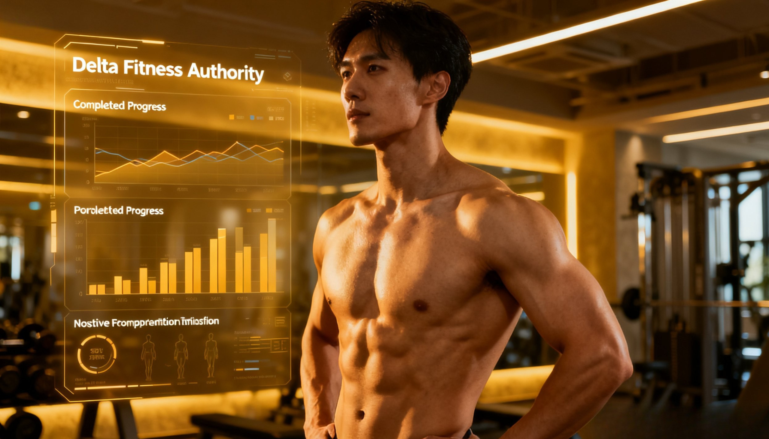 Delta Fitness Authority structured fitness system showing trainer coaching client with workout and nutrition tracking plan