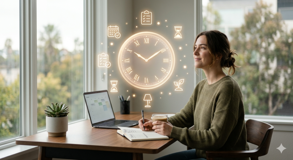 productivity planning and time control using Exhentaime system