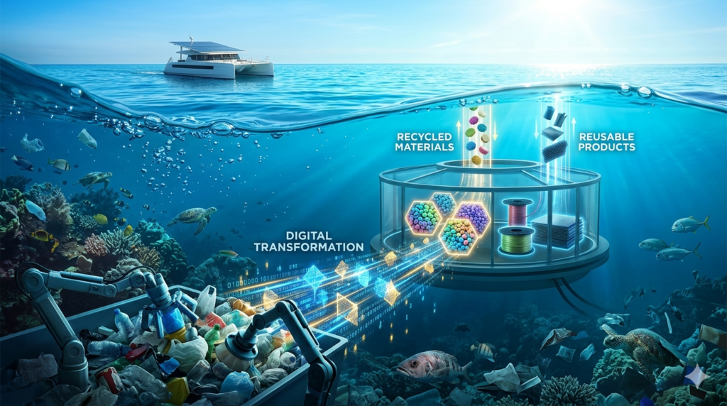 MataRecycler platform with real-time waste tracking and analytics dashboard