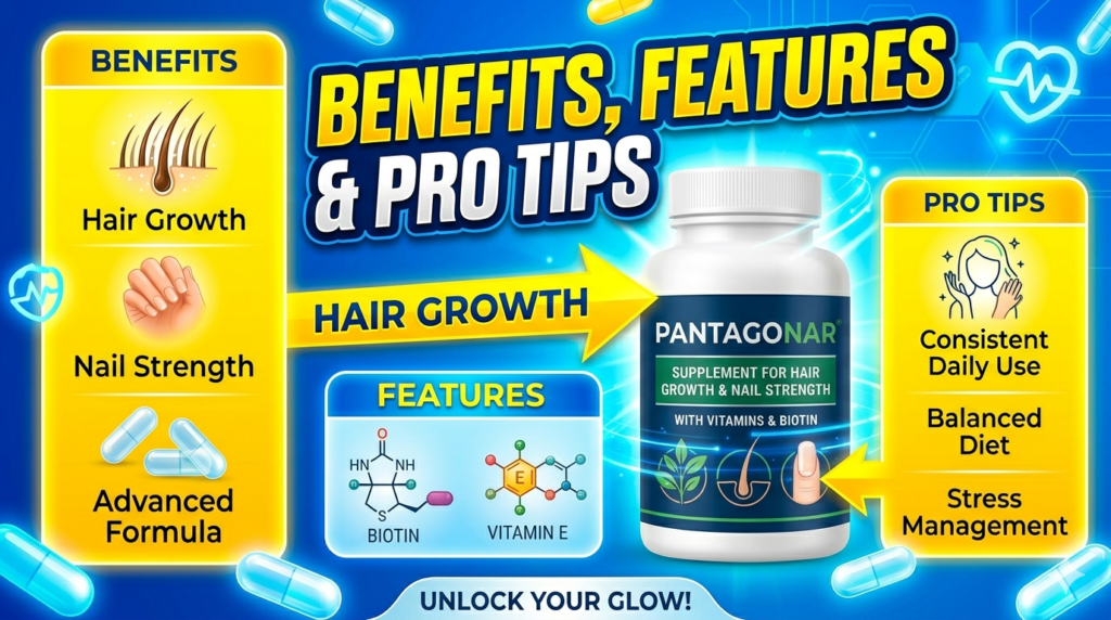 Pantagonar health supplement ingredients vitamins keratin amino acids for wellness