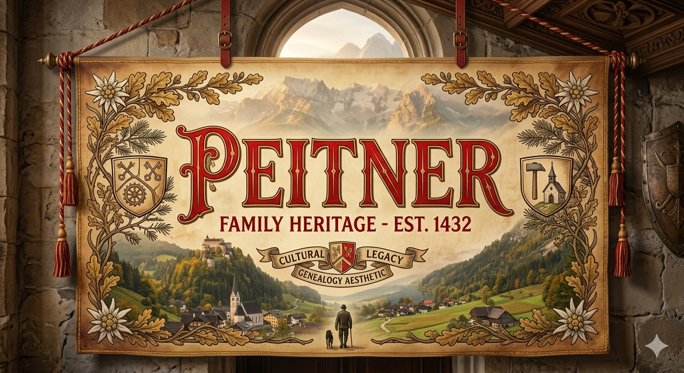 Peitner surname origin and historical background in Central Europe