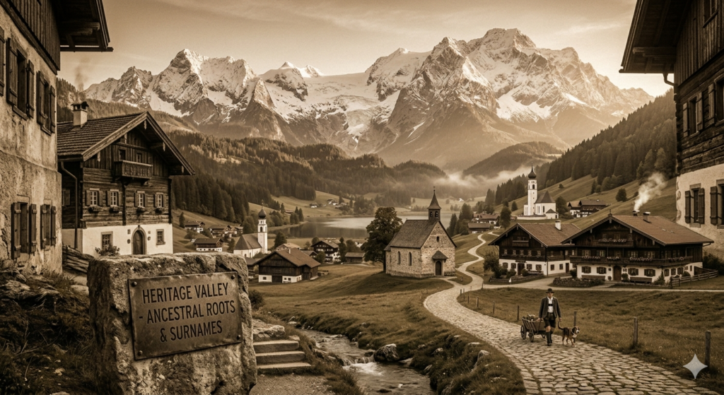 Illustration representing Peitner legacy and European heritage identity