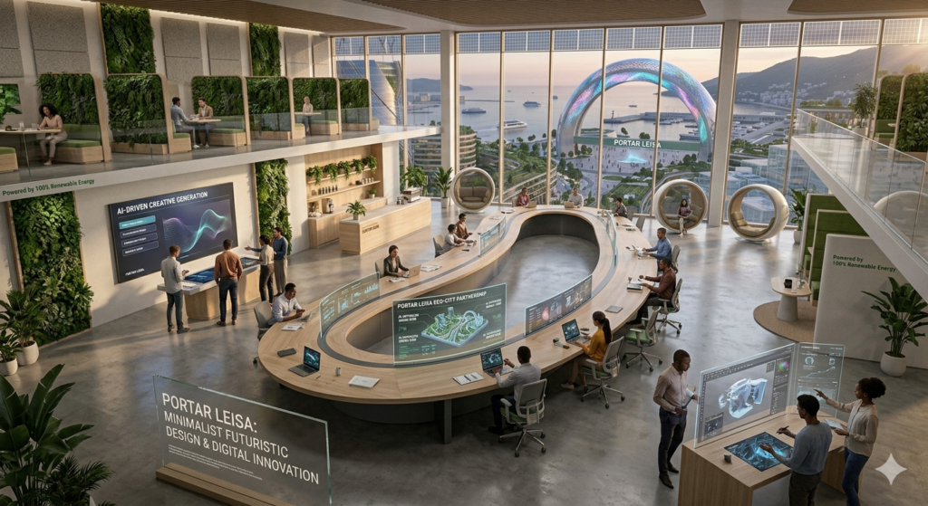 Eco-friendly community practicing sustainable living inspired by Portar Leisa