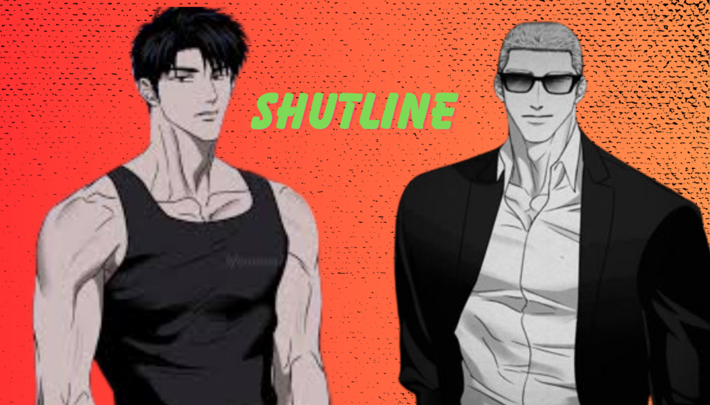 Lezhin Shutline manga-style illustration featuring emotional tension, action scenes, and modern city aesthetic