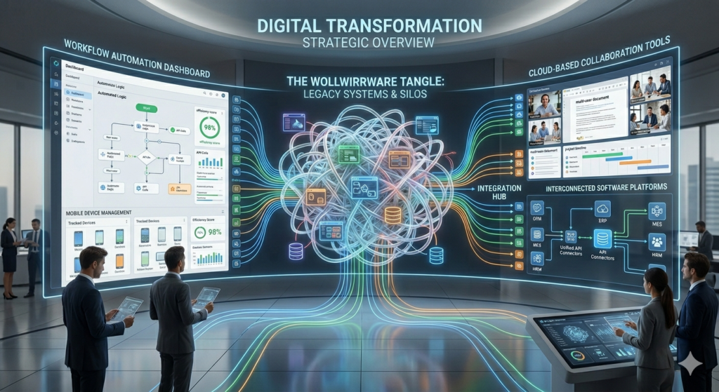 Wollwirrware digital workflow and integrated software ecosystem concept