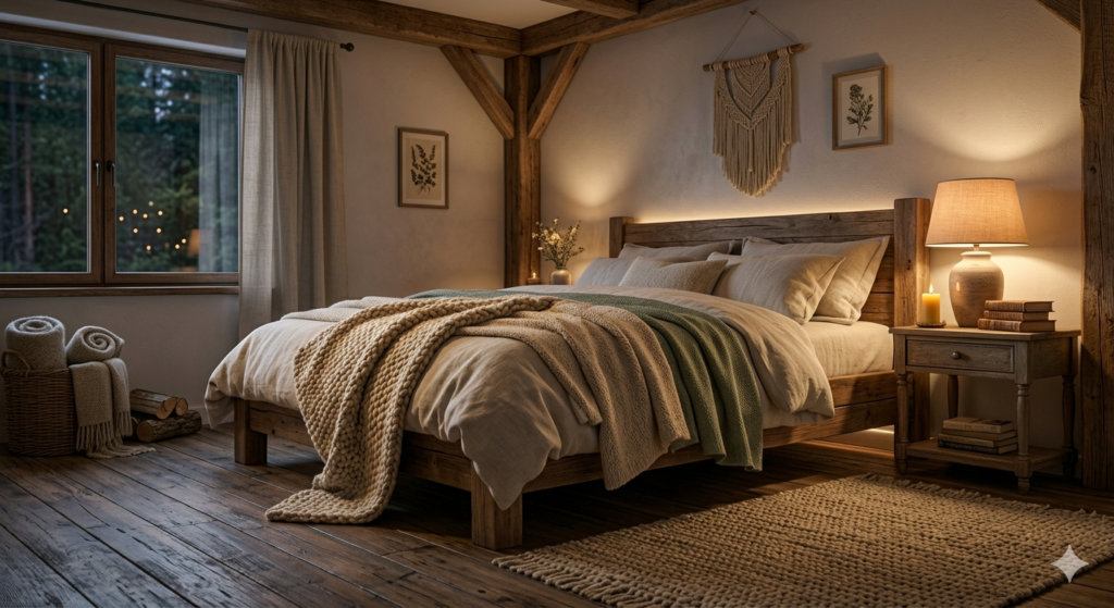 Minimalist meditation room featuring a soft Wollmatten wool yoga mat with calming natural décor.