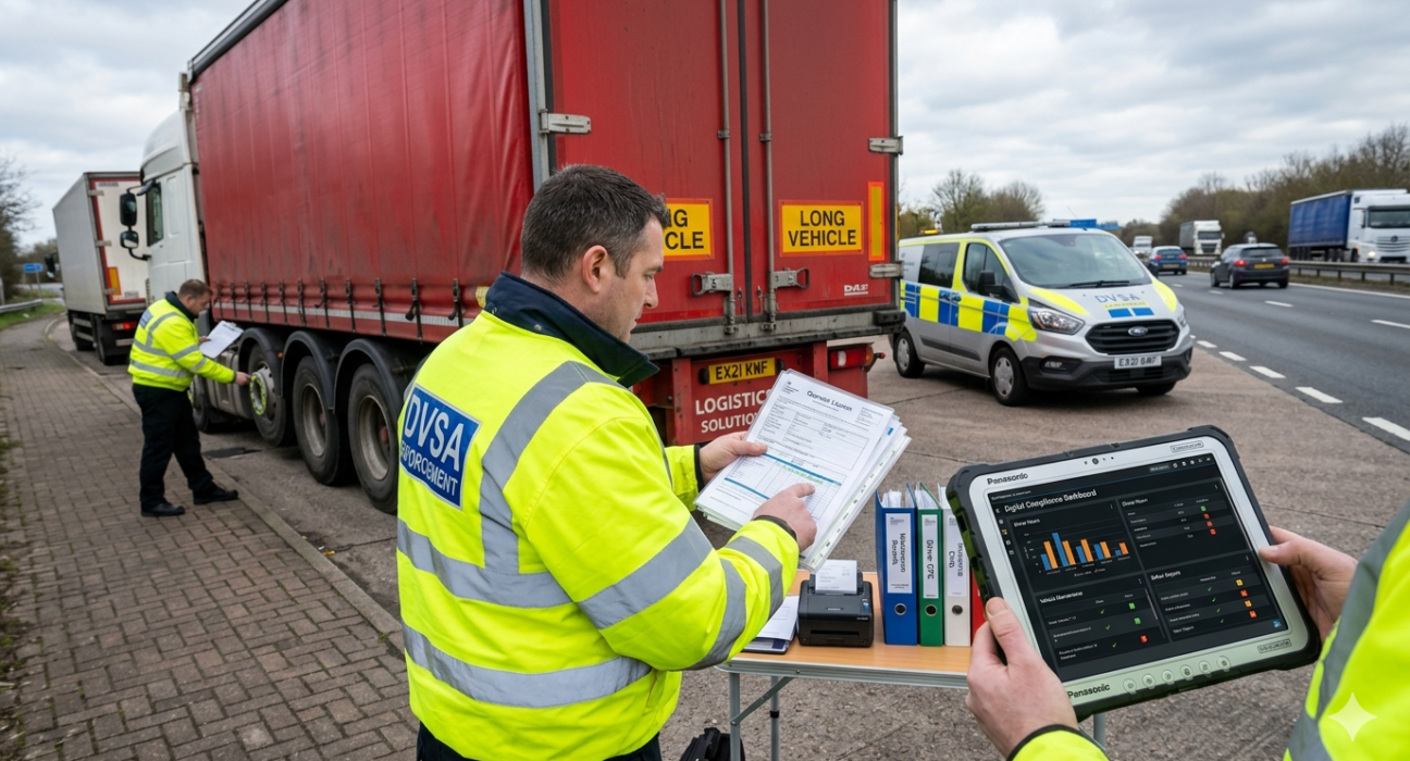 Commercial vehicle licensing inspection related to Byron Thomas Williams vehicle licensing penalties and transport compliance.