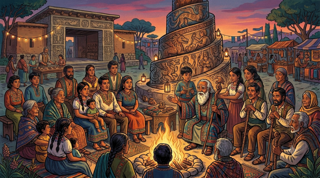 Ciulioneros community gathering celebrating cultural values, heritage, and collective traditions.