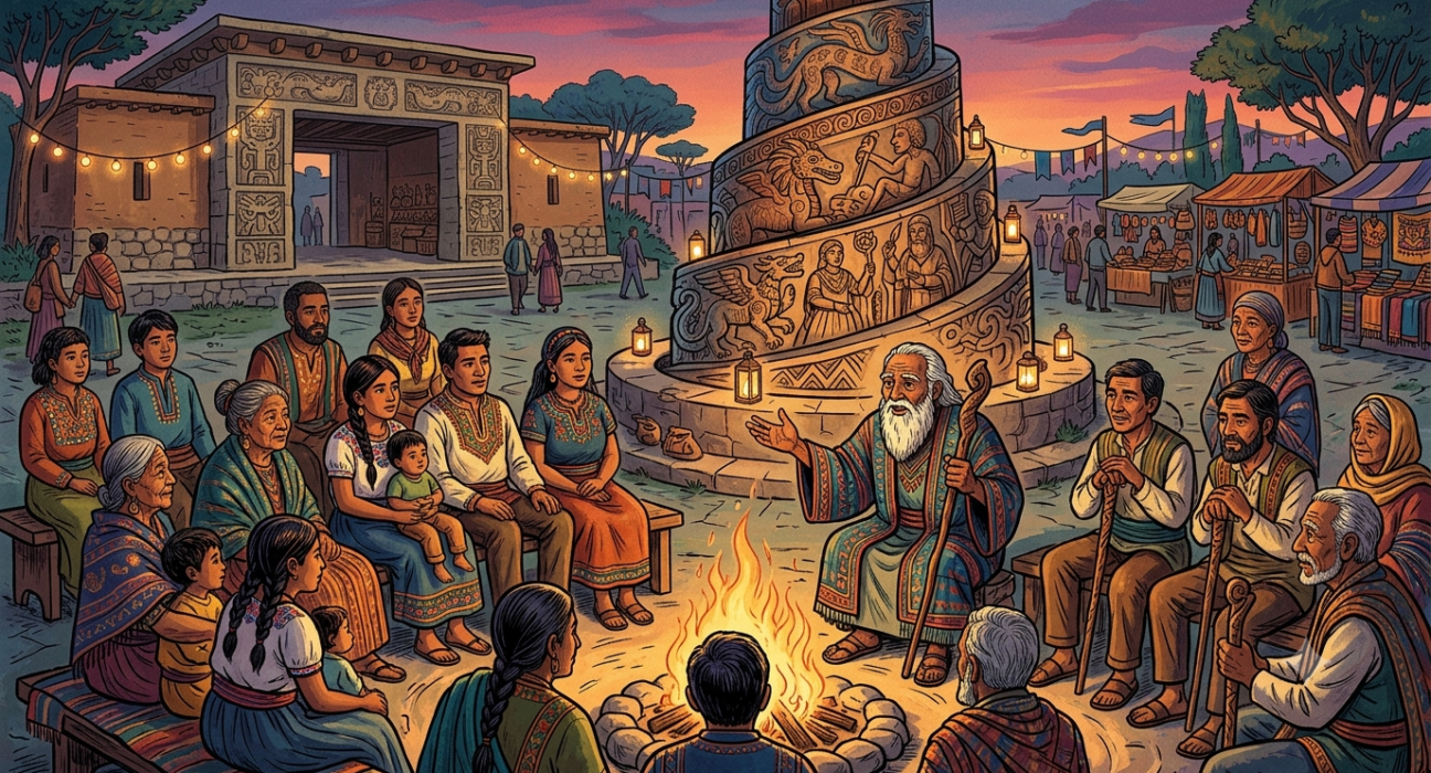 Ciulioneros cultural heritage concept featuring community traditions, storytelling, and shared identity.