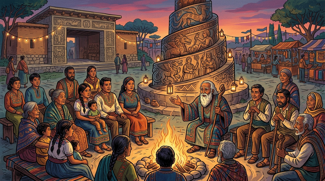 Ciulioneros cultural heritage concept featuring community traditions, storytelling, and shared identity.