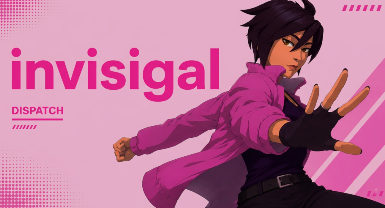 Invisigal digital character with unique visual identity