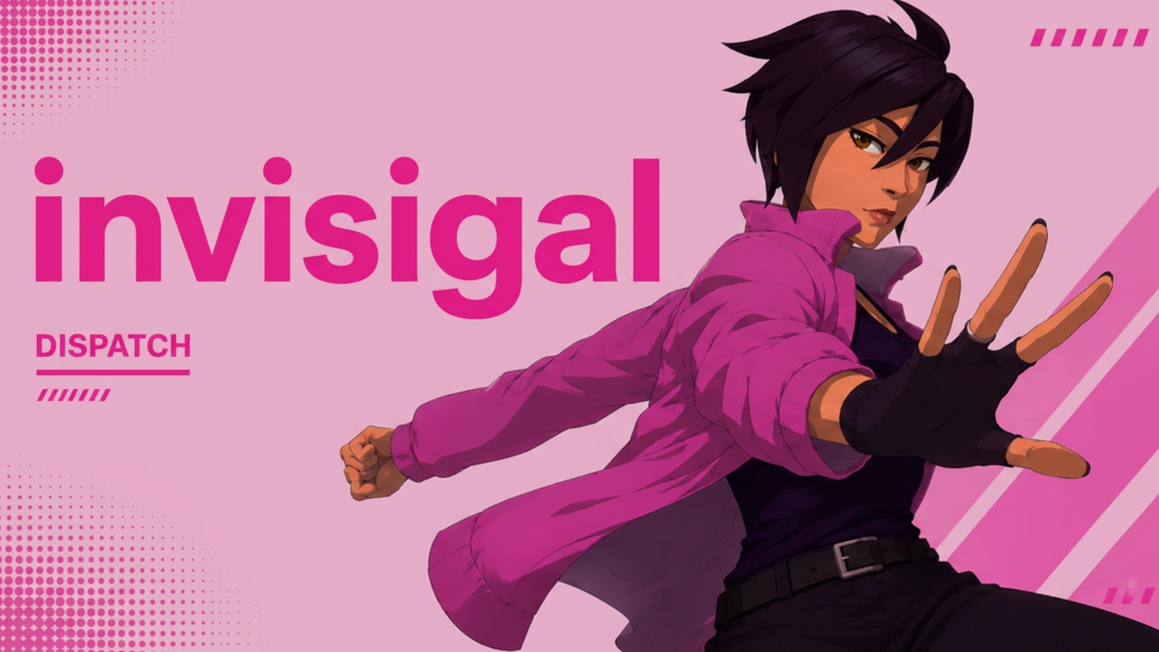 Invisigal digital character with unique visual identity