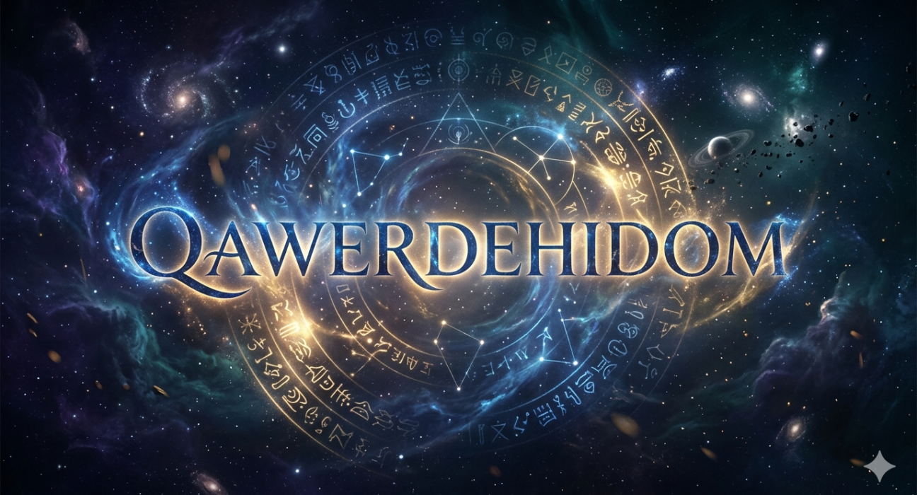 Qawerdehidom concept illustration featuring symbolic elements of transformation,mystery and personal growth