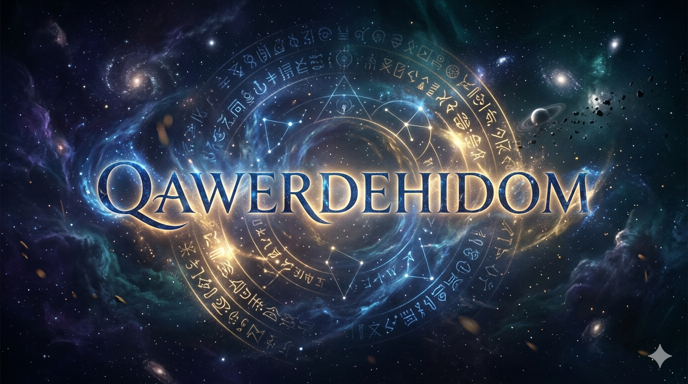 Qawerdehidom concept illustration featuring symbolic elements of transformation,mystery and personal growth