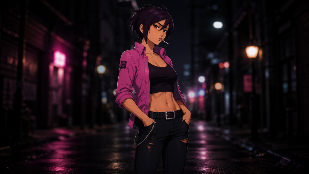 Invisagal stylized female character