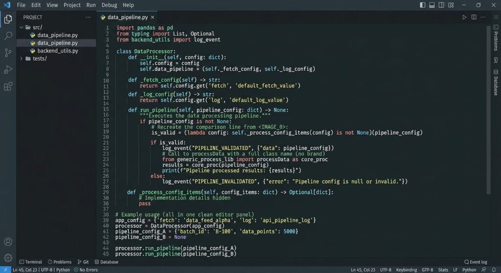 Best coding fonts pick JetBrains Mono shown in an IDE