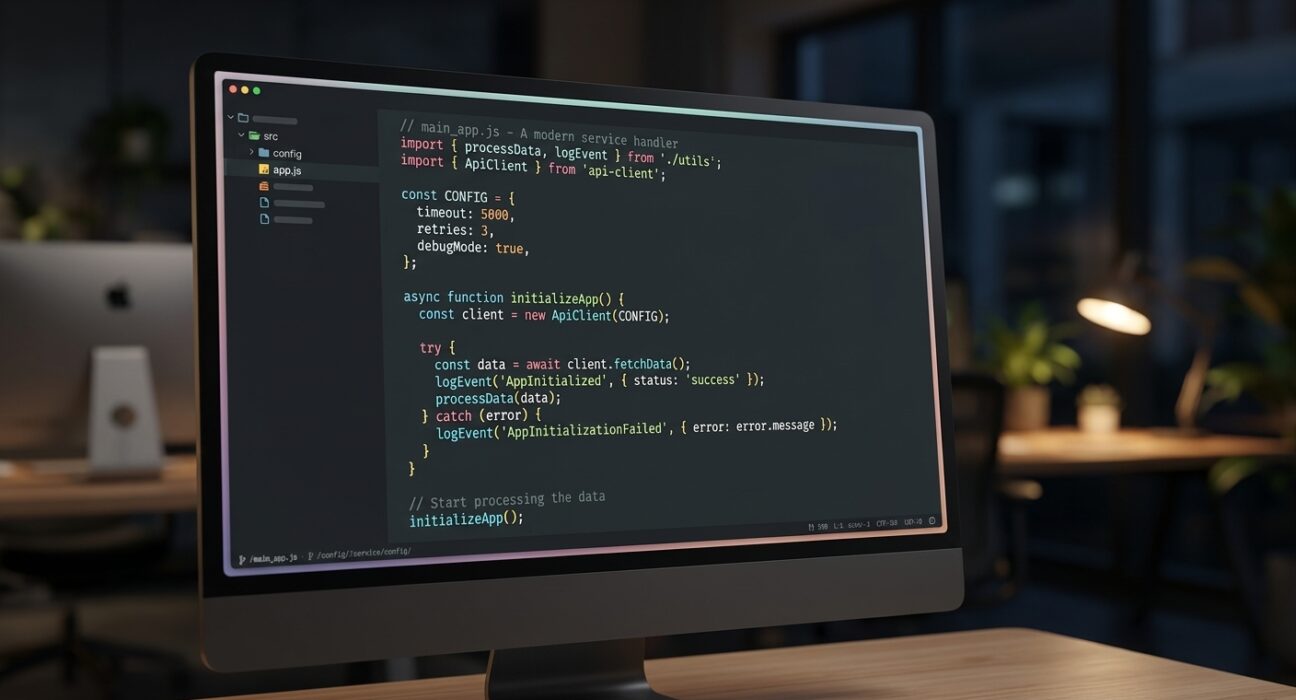 Collection of the best coding fonts displayed side by side in a code editor