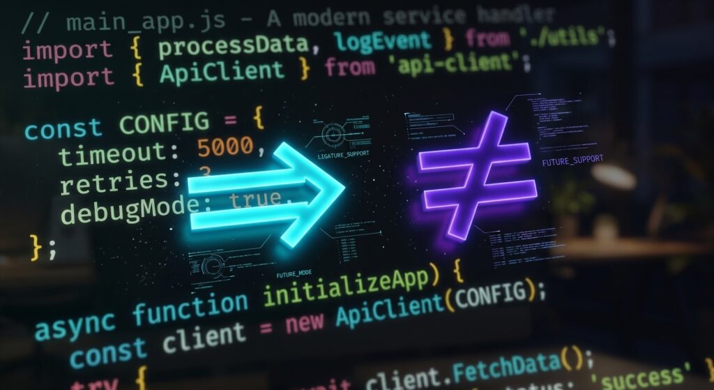 Best coding fonts with ligature symbols like arrows and not-equal signs