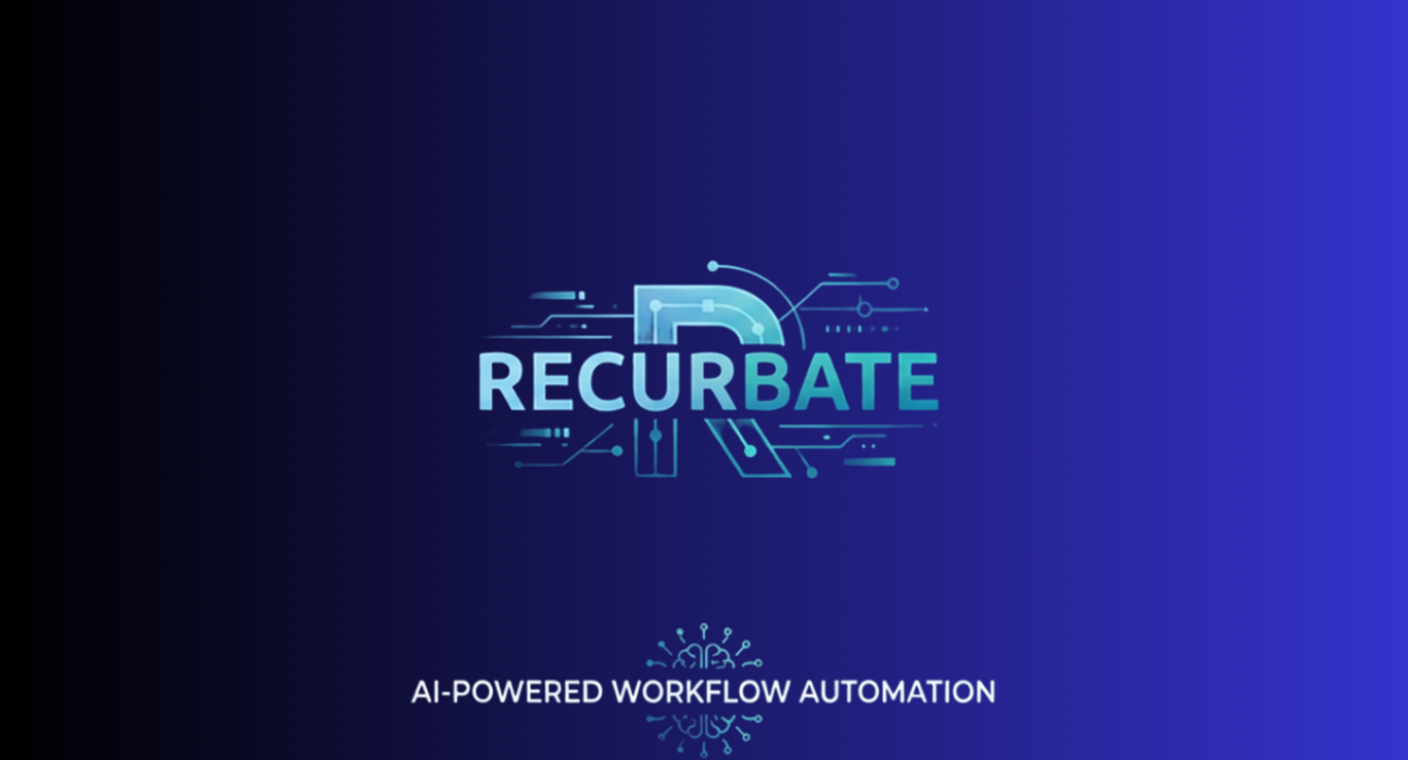 Recurbate AI workflow automation platform dashboard for business teams