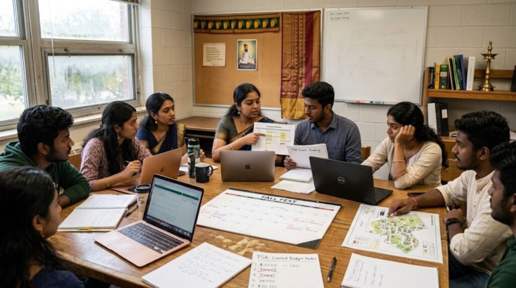 Tamil Students Association planning a campus event