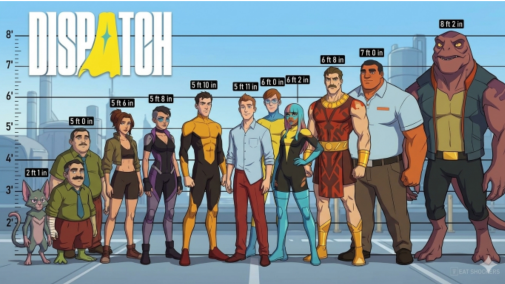 dispatch game feet character feet design in official artwork