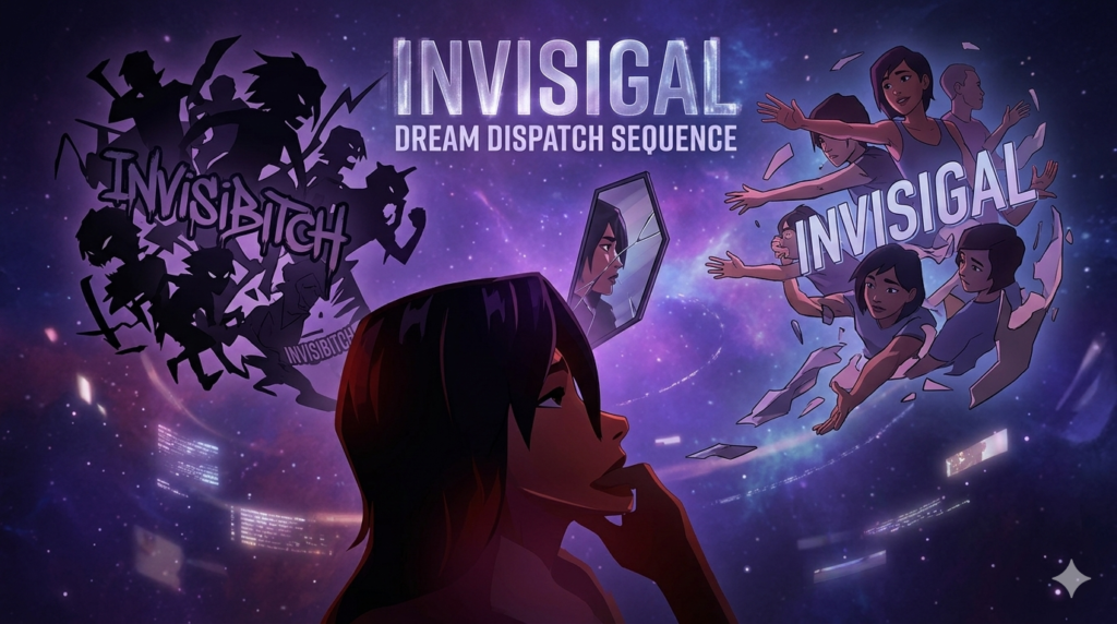 Digital breakdown layout analyzing a character's internal thoughts.