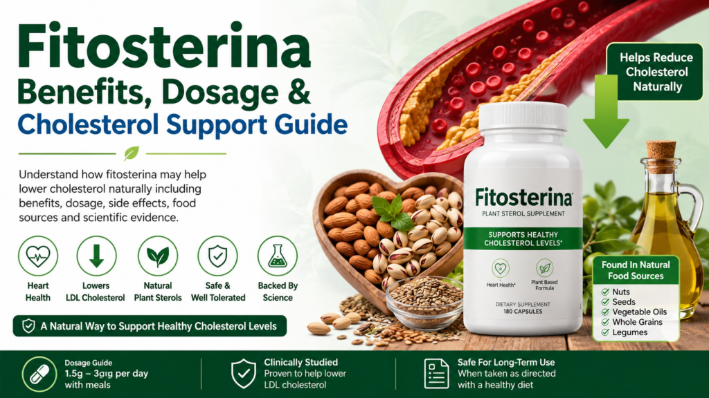 Fitosterina supplement for natural cholesterol support