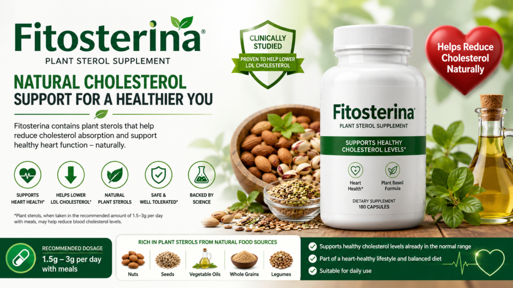 Fitosterina plant sterol supplement for cholesterol support