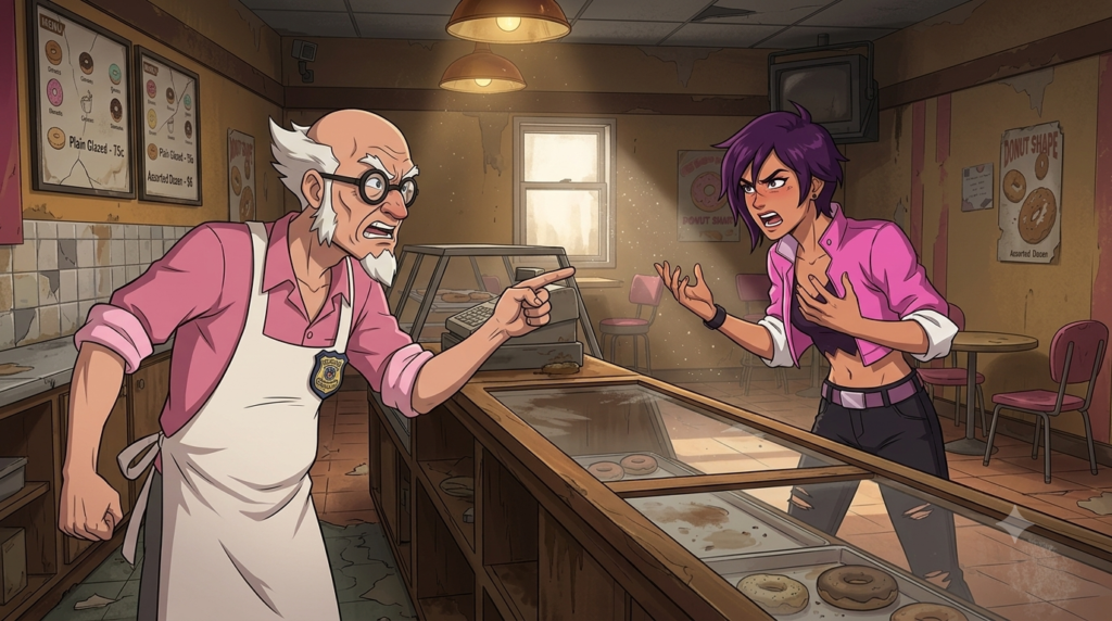 Granny Dispatch illustrated in her classic Dispatch style