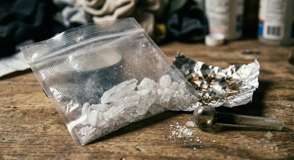 Real meth sample for identification